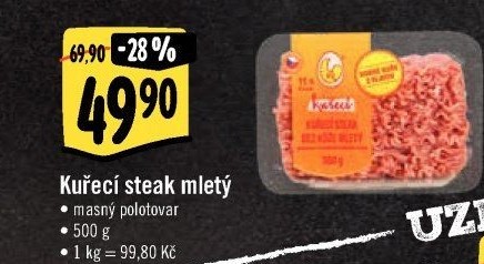 Maso mleté kuřecí DZ Klatovy