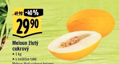 Meloun cukrový žlutý