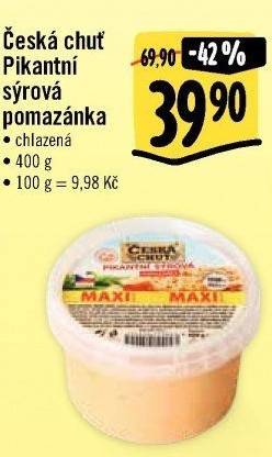 Pikantní sýrová pomazánka Česká chuť