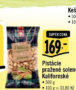 Pražené pistácie kalifornské IBK Trade