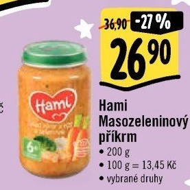 Příkrm masozeleninový Hami