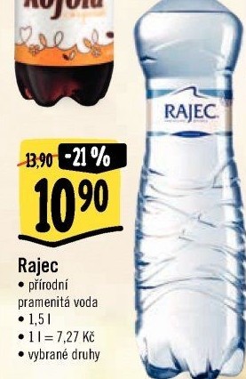 Přírodní voda Rajec
