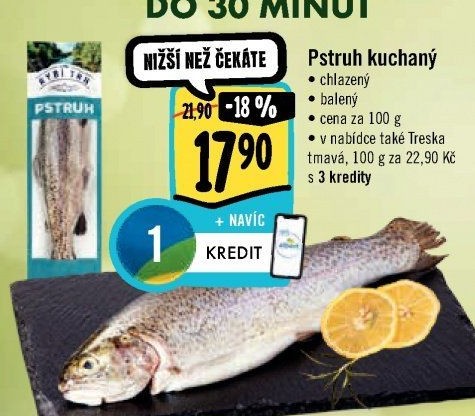 Pstruh kuchaný Albert