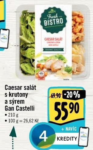 Salát Caesar s krutony a sýrem Albert Fresh Bistro