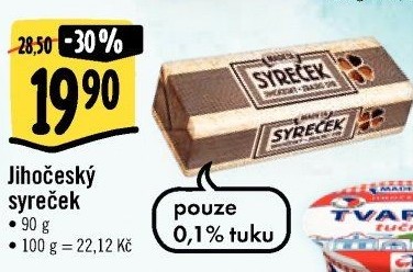 Sýr Syreček Jihočeský Madeta