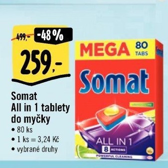 Tablety do myčky All in 1 Somat