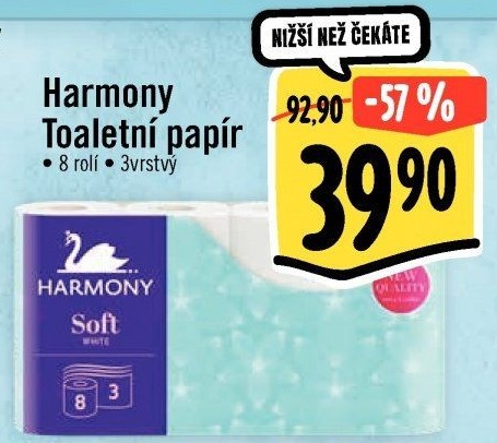 Toaletní papír 3vrstvý Harmony