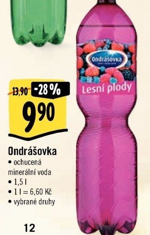 Voda ochucená Ondrášovka