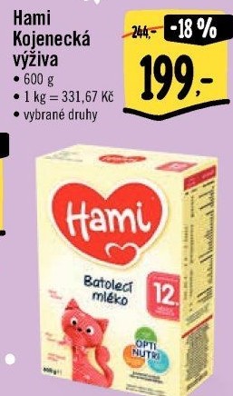 Výživa mléčná Hami