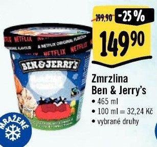 Zmrzlina v kelímku Ben&amp