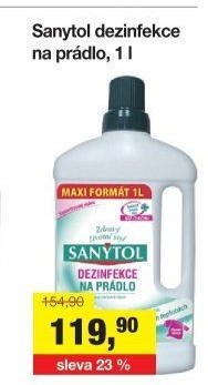 Dezinfekční čistič na prádlo Sanytol