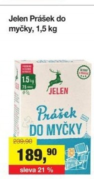 Prášek do myčky Jelen
