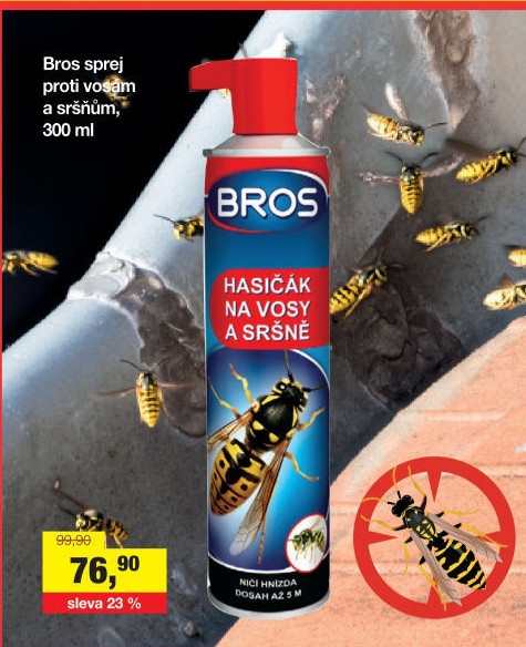 Přípravek proti vosám a sršňům sprej Bros