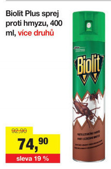 Přípravky proti hmyzu Biolit Plus