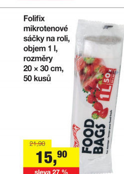Sáčky mikrotenové Folifix