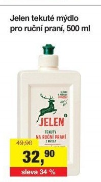 Tekuté mýdlo na ruční praní Jelen