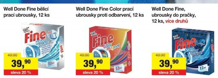 Ubrousky na praní Fine Well Doneu