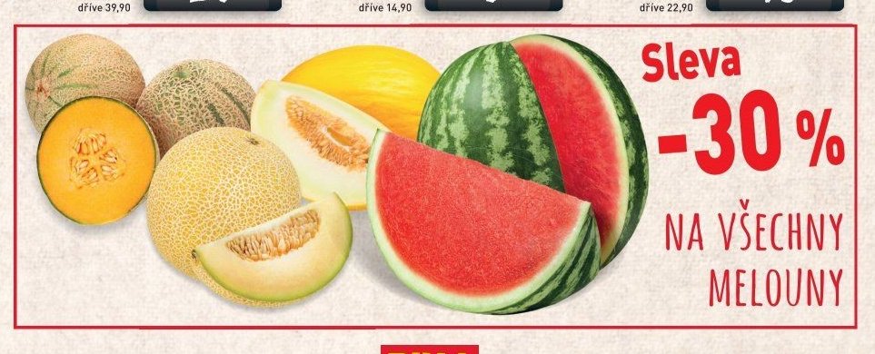 Sleva -30 % NA VŠECHNY MELOUNY
