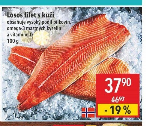 Losos filet s kůží