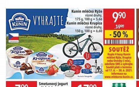 Kunín mléčná Rýže / mléčná Krupice