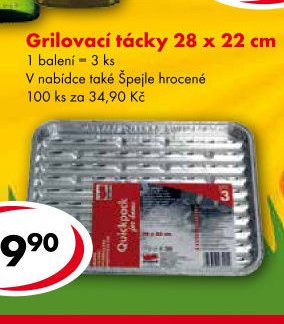 Grilovací tácky 28 x 22 cm