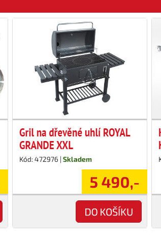 Gril na dřevěné uhlí ROYAL GRANDE XXL - UNI HOBBY akcniletaky.com