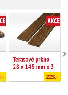 Terasové prkno 28 x 145 mm x 3 - UNI HOBBY akcniletaky.com
