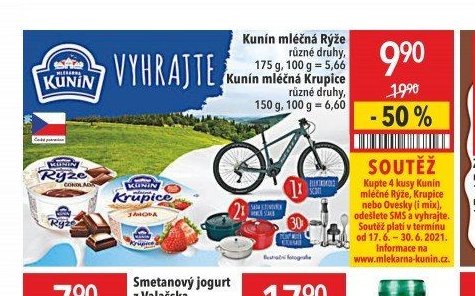 Kunín mléčná rýže a krupice