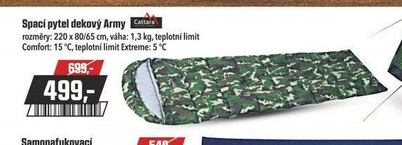 Spací pytel dekový Army