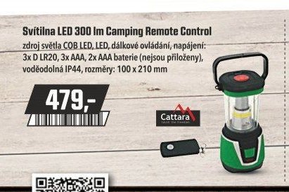 Svítilna LED 300 lm Camping Remote Control