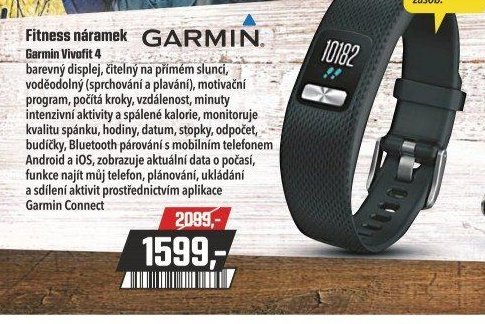 Fitness náramek Garmin Vivofit 4