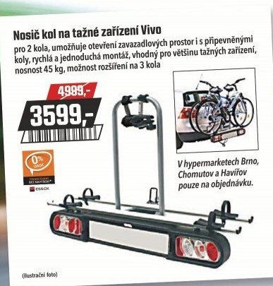 Nosič kol na tažné zařízení Vivo