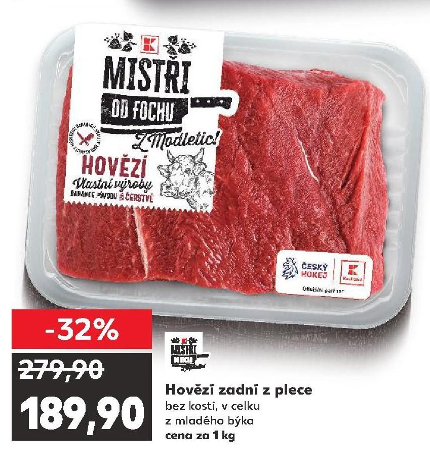 Hovězí zadní z plece
