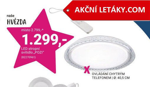 LED stropní svítidlo POZI