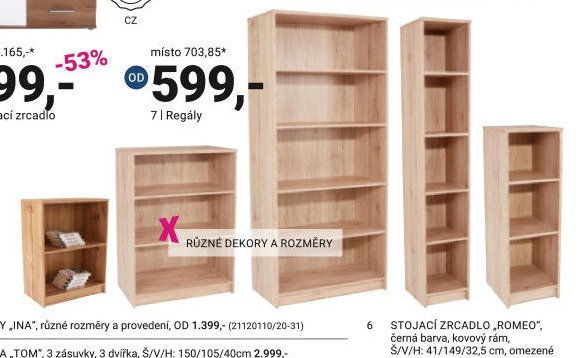 Regály - Möbelix akcniletaky.com