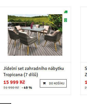 Jídelní set zahradního nábytku Tropicana (7 dílů) - ASKO akcniletaky.com