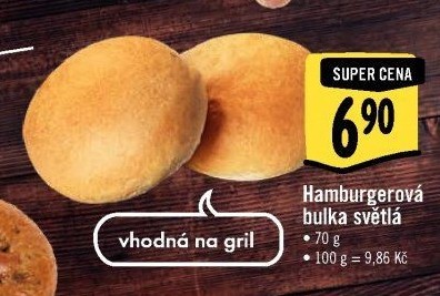 Bulka na hamburger