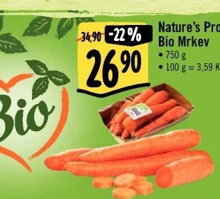 Mrkev bio Nature'