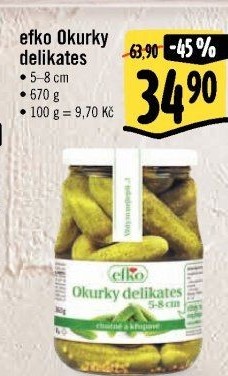 Okurky delikates Efko