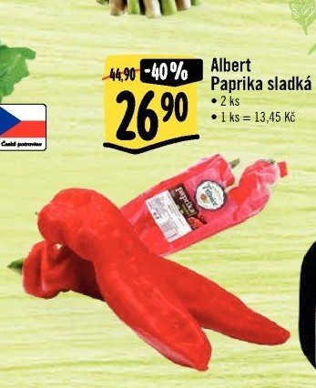 Paprika červená Albert