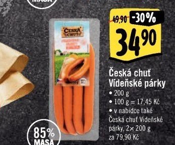 Párky vídeňské Česká chuť