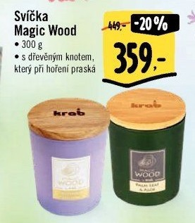 Svíčky Magic Wood Krab