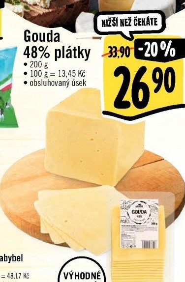 Sýr Gouda 48% Albert