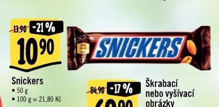 Tyčinka Snickers