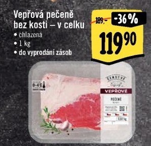 Vepřová pečeně bez kosti Albert