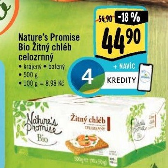 Žitný chléb bio Nature'