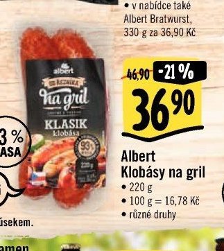 Albert Klobásy na gril