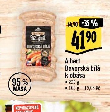 Albert Bavorská bílá klobása