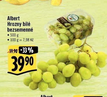 Albert Hrozny bílé bezsemenné