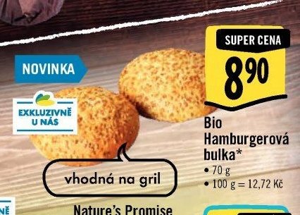 Bio Hamburgerová bulka
